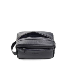 BEAUTY CASE DA UOMO BLU In pelle martellata