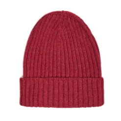 BERRETTO A COSTE BORDEAUX In cashmere