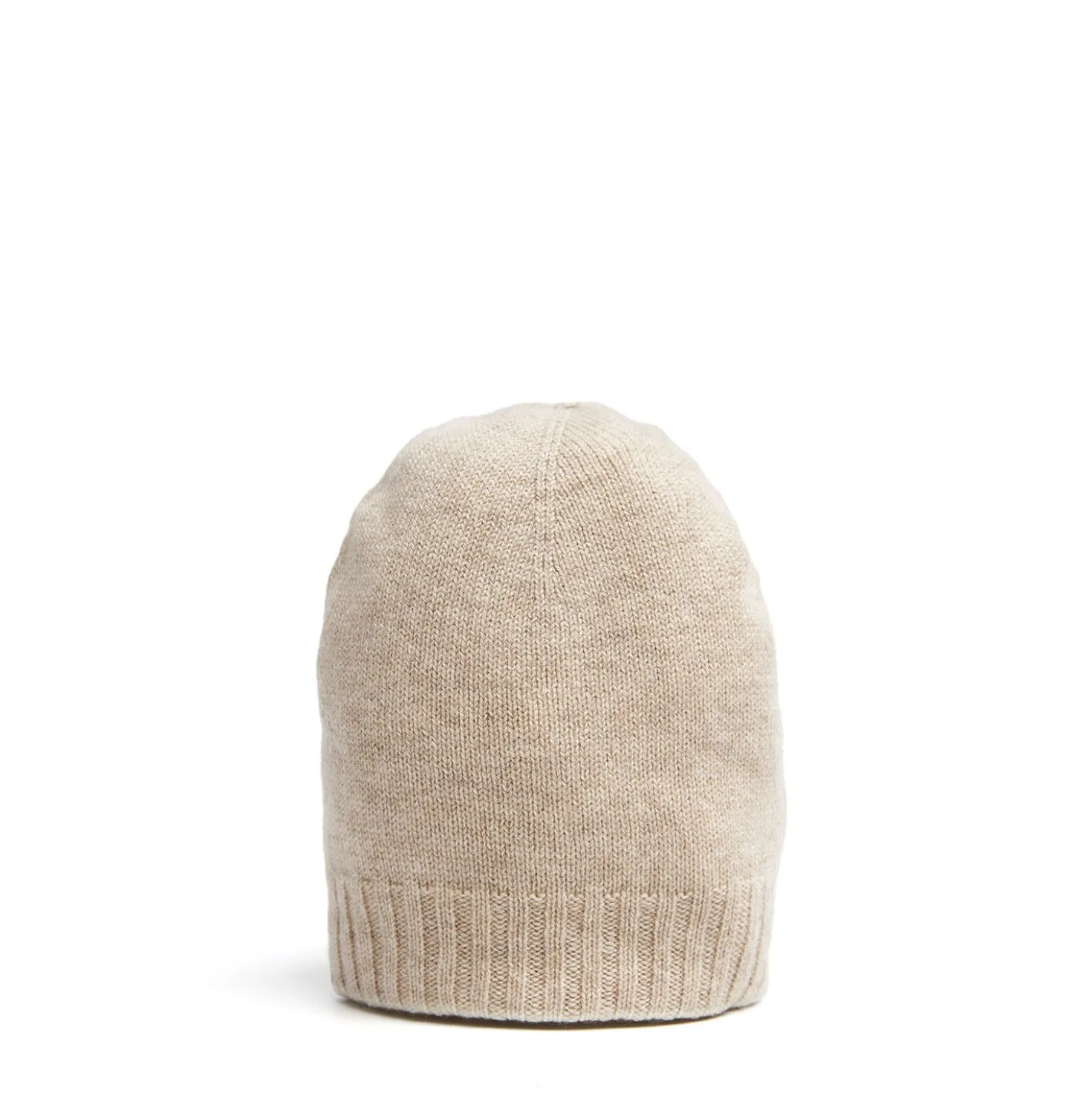 BERRETTO BICOLORE BIANCO E BEIGE In cashmere