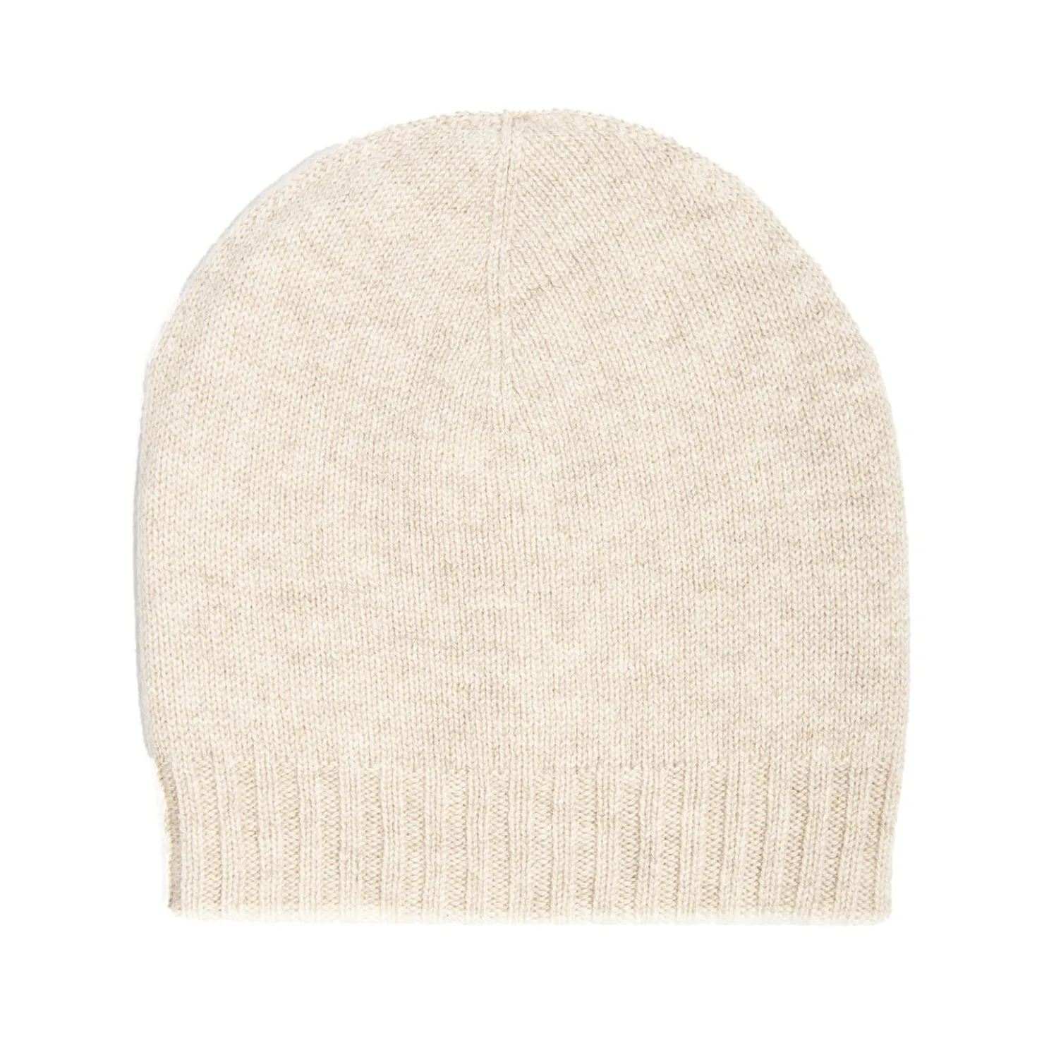 BERRETTO BICOLORE BIANCO E BEIGE In cashmere