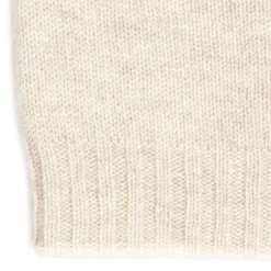 BERRETTO BICOLORE BIANCO E BEIGE In cashmere