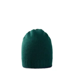 BERRETTO BICOLORE VERDE SCURO E BLU In cashmere