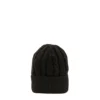 BERRETTO NERO A trecce in cashmere
