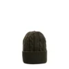 BERRETTO VERDE SCURO A trecce in cashmere