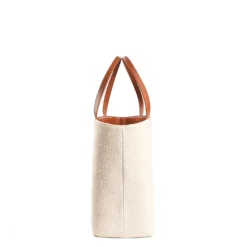 BORSA BEACH In canvas e pelle liscia