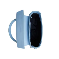 BORSA CLEO AZZURRA In pelle liscia