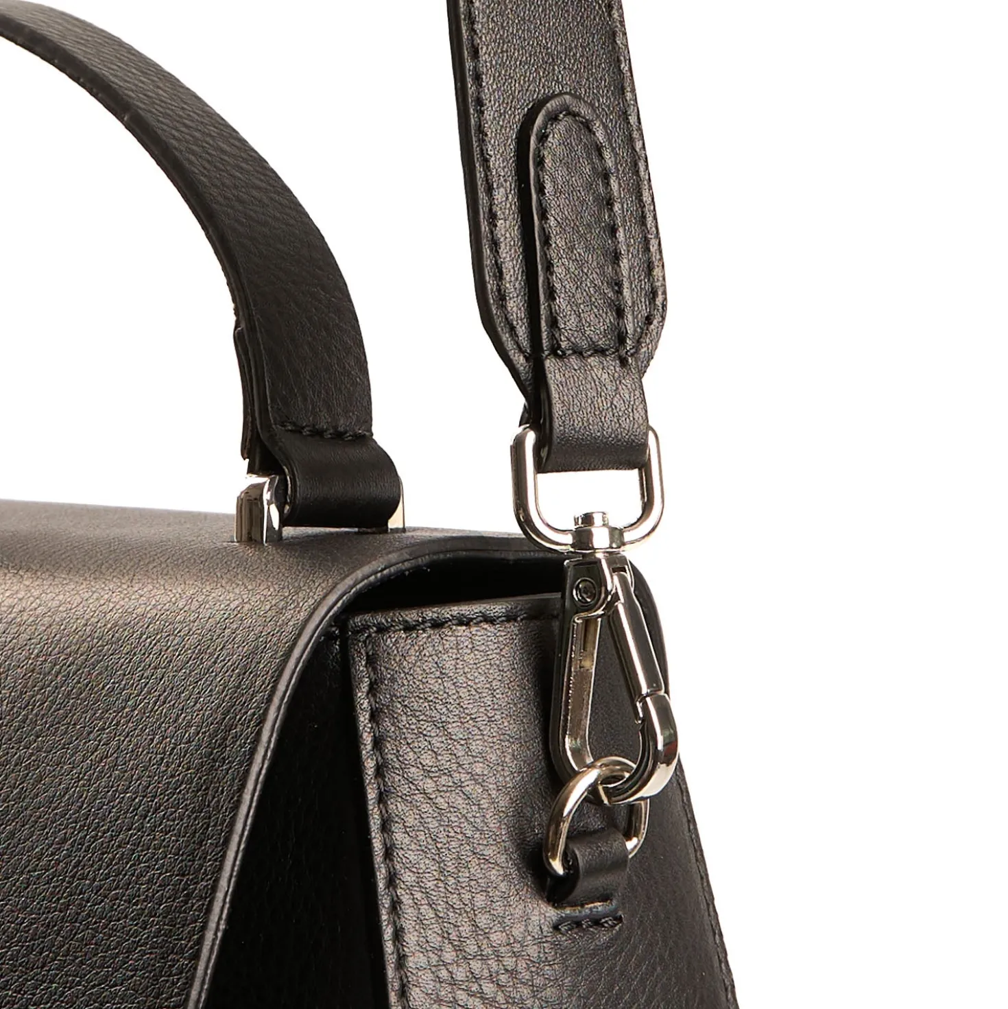 BORSA CLEO NERA In pelle liscia