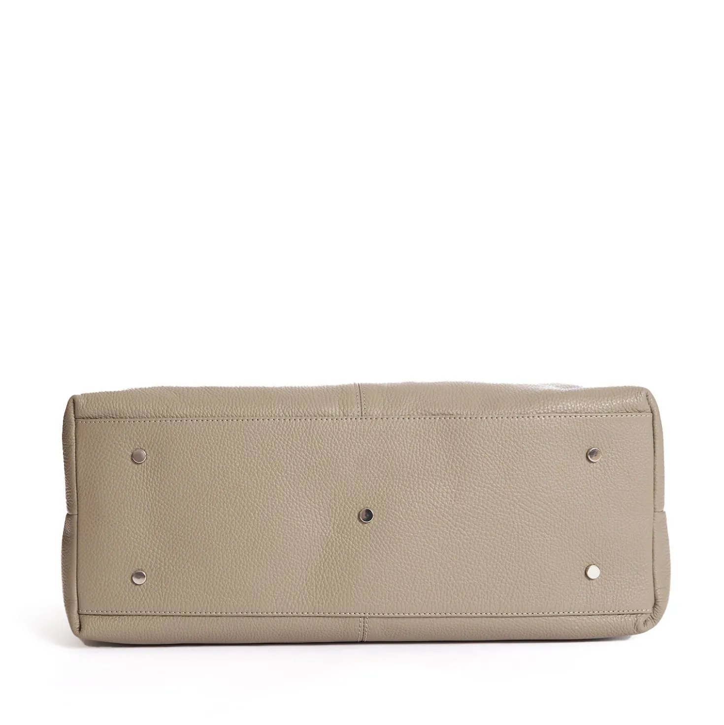 BORSA DA VIAGGIO BEIGE In pelle martellata