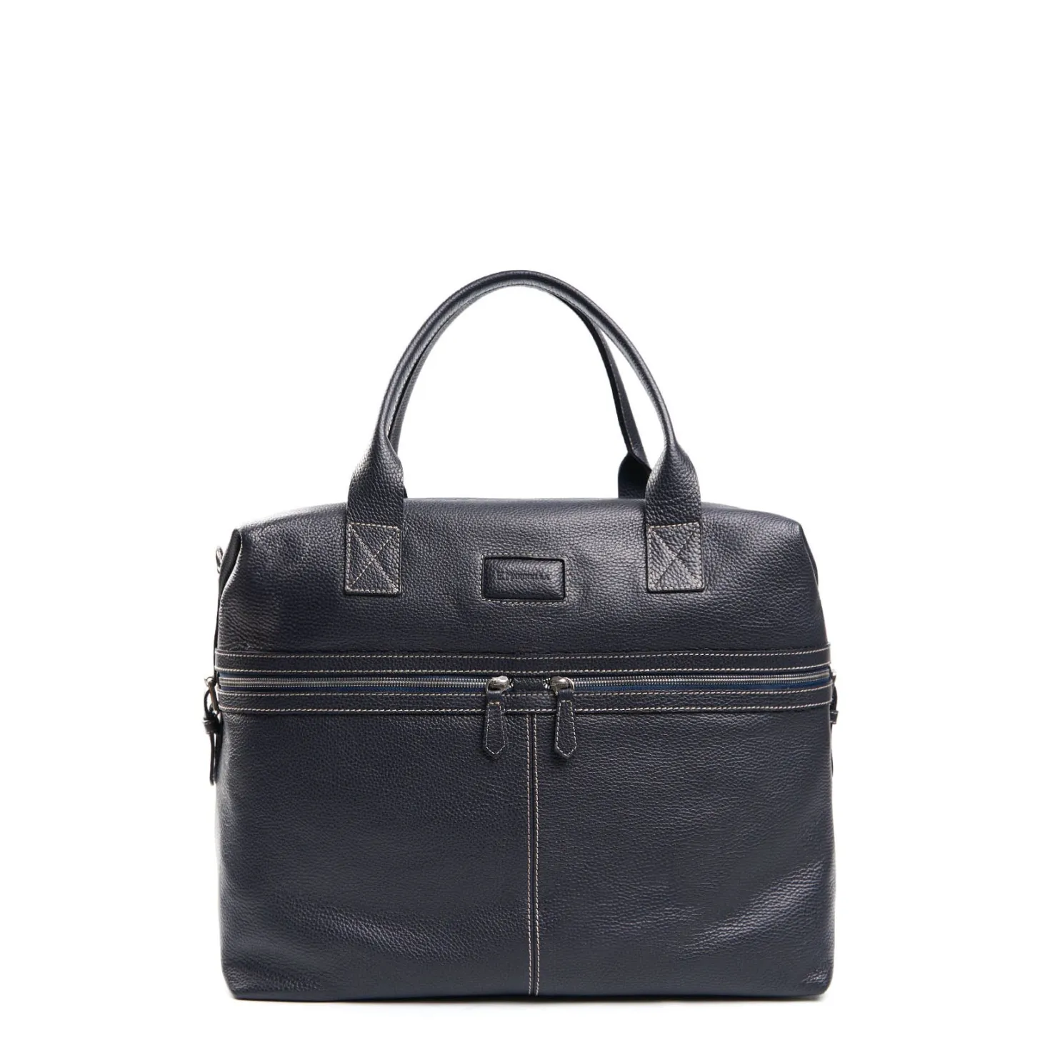 BORSA DA VIAGGIOBLU SCURO In pelle martellata