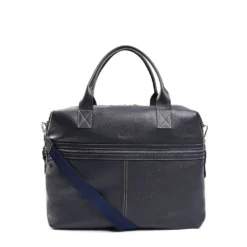 BORSA DA VIAGGIOBLU SCURO In pelle martellata