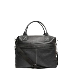 BORSA DA VIAGGIO NERA In pelle martellata