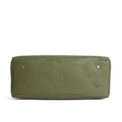 BORSA DA VIAGGIO VERDE OLIVA In pelle martellata