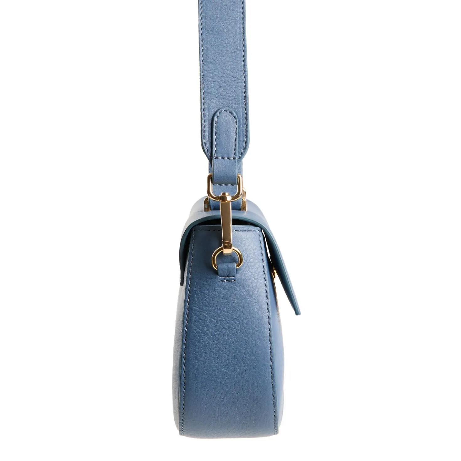 BORSA MINI CLEO AZZURRO POLVERE In pelle liscia