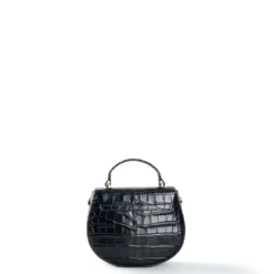 BORSA MINI CLEO BLU Stampa coccodrillo