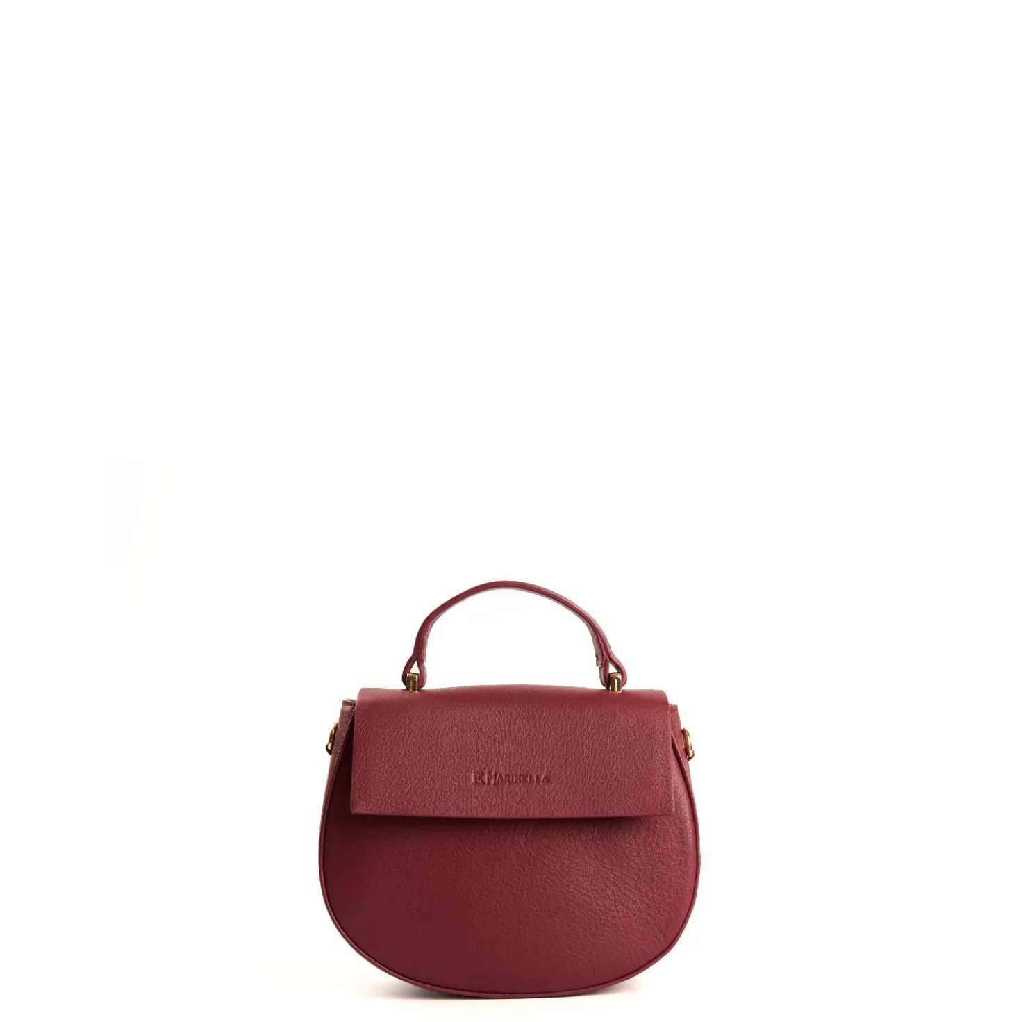 BORSA MINI CLEO BORDEAUX In pelle liscia