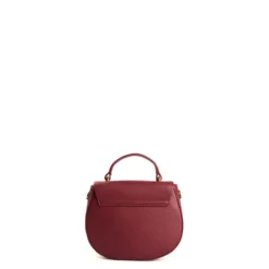 BORSA MINI CLEO BORDEAUX In pelle liscia