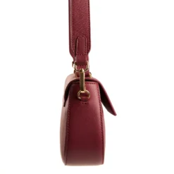 BORSA MINI CLEO BORDEAUX In pelle liscia