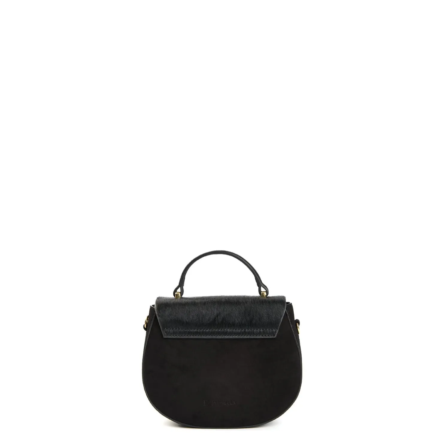 BORSA MINI CLEO NERA In camoscio e cavallino