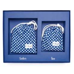Box Father & Son – Costume Abbinato per Papà e Figlio Macrofantasia geometrica