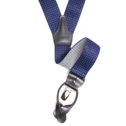 BRETELLE EM BLUETTE Con micro pois bianchi