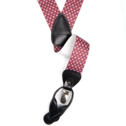 BRETELLE EM BORDEAUX Microfantasia fiore