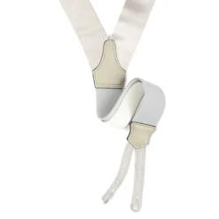 BRETELLE GRIGIO CHIARO In raso di seta 3,5 cm