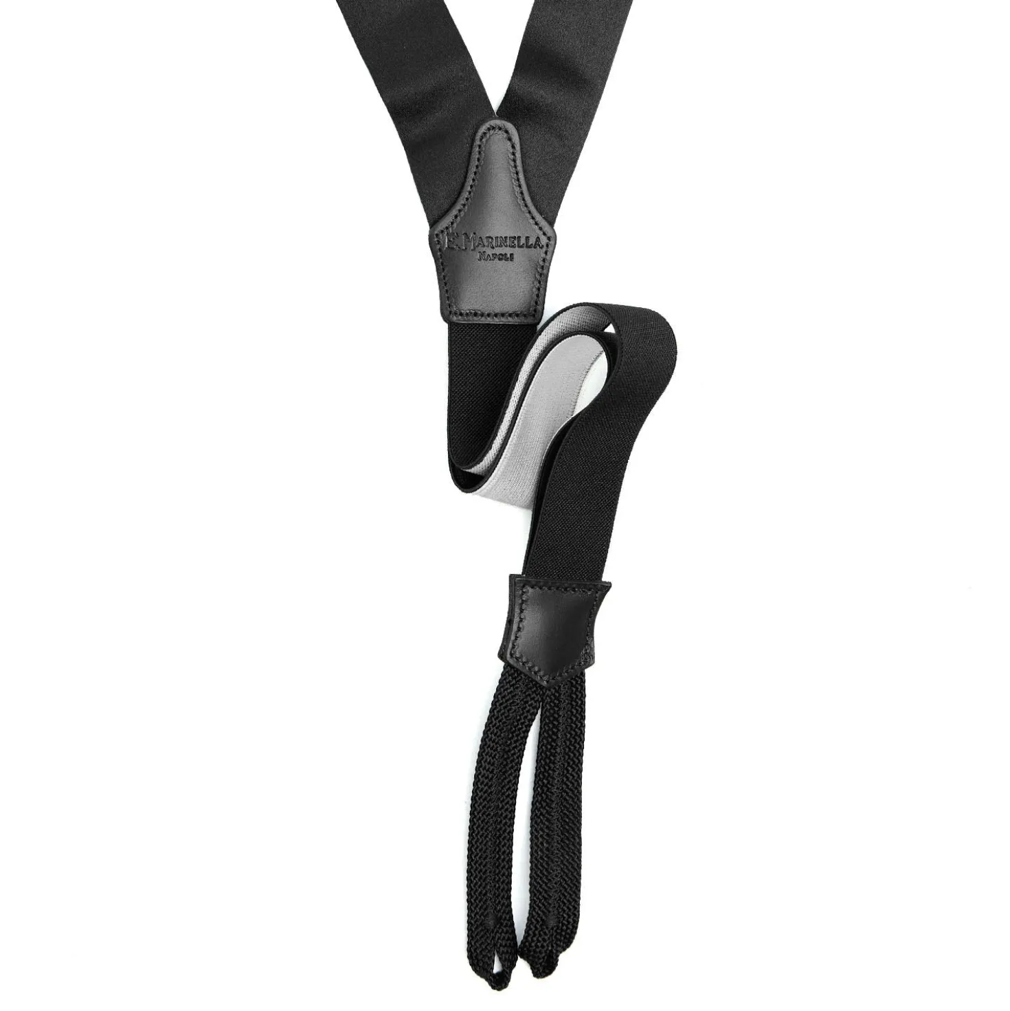 BRETELLE NERE In raso di seta 2,5 cm