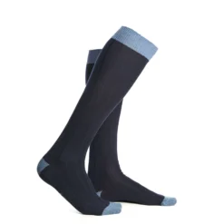 CALZE LUNGHE BICOLORE BLU E AZZURRE Tinta unita