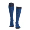 CALZE LUNGHE BICOLORE BLUETTE E BLU IN COTONE Tinta unita