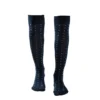 CALZE LUNGHE BLU SCURO IN COTONE Microfantasia fiore