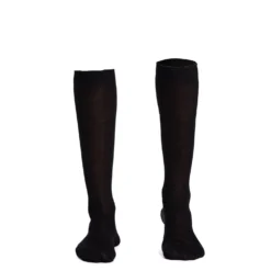 CALZINO LUNGO NERO In filo di scozia