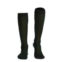 CALZINO LUNGO VERDE SCURO In filo di scozia