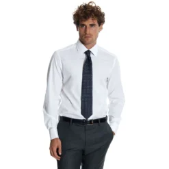 CAMICIA CERIMONIA POLSO GEMELLI REGULAR In cotone super popeline