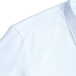 CAMICIA CLASSICA AZZURRA SLIM In cotone popeline