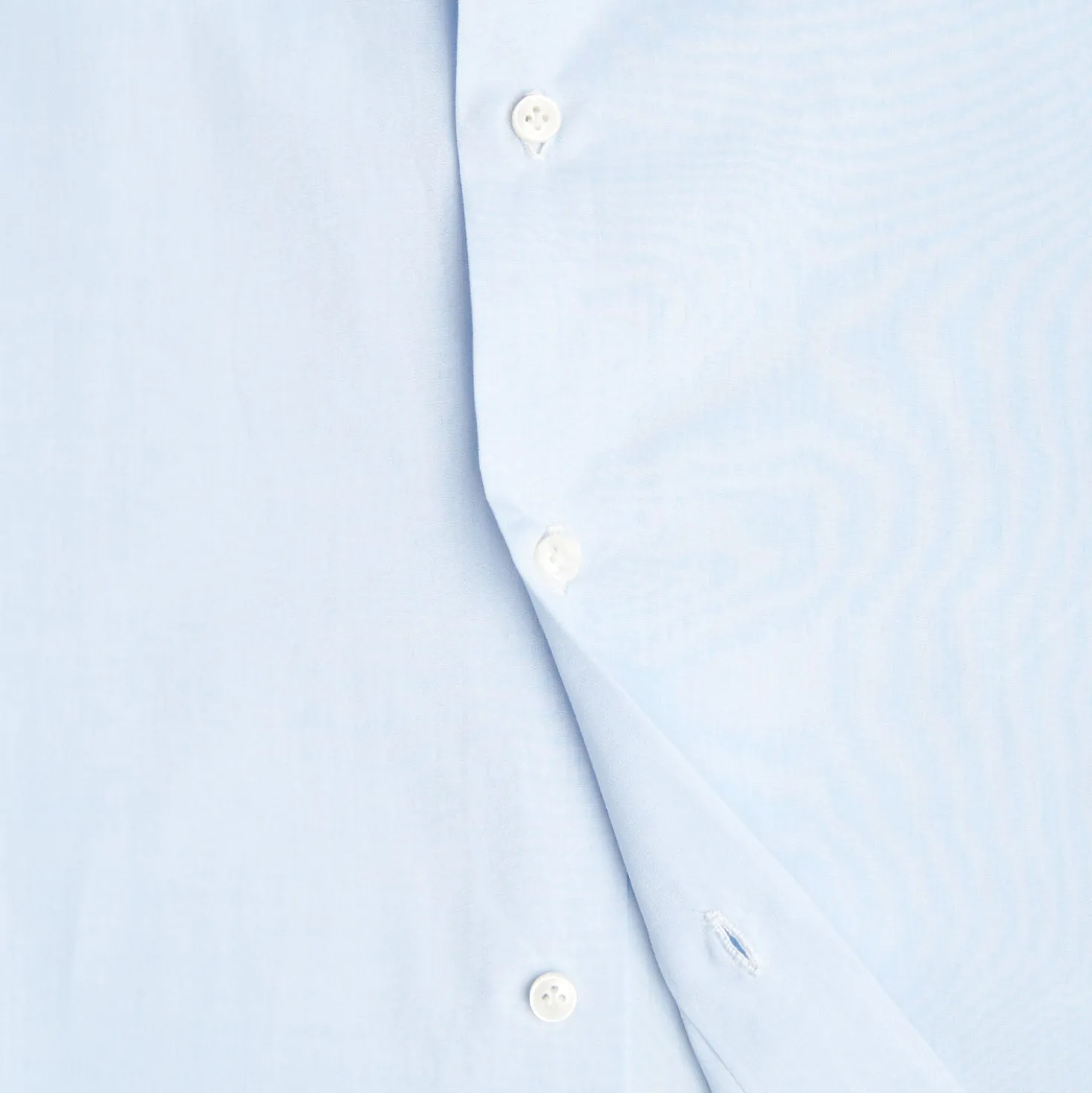 CAMICIA CLASSICA AZZURRA SLIM In cotone popeline