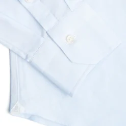 CAMICIA CLASSICA AZZURRA SLIM In cotone popeline