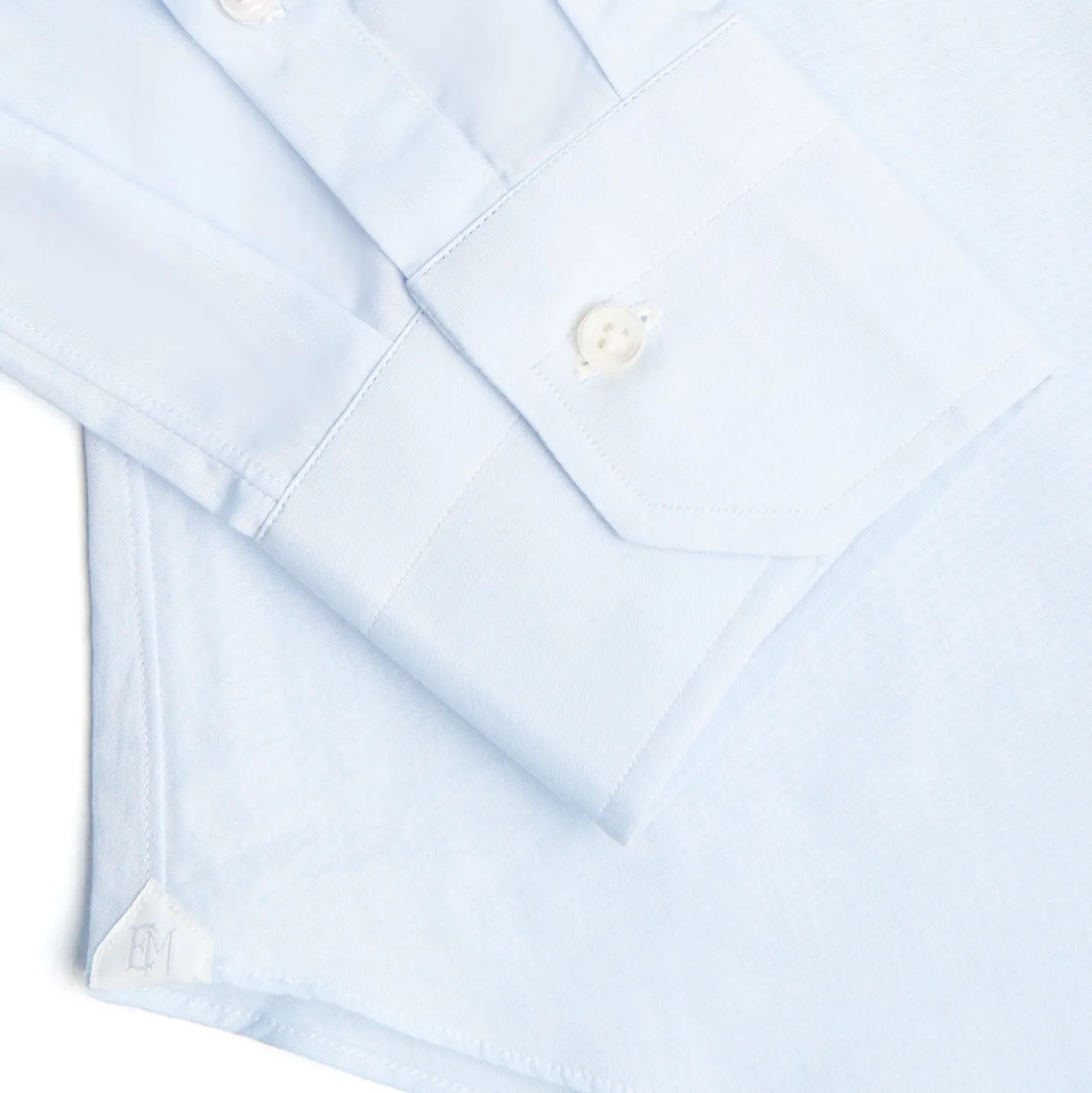 CAMICIA CLASSICA AZZURRA SLIM In cotone popeline