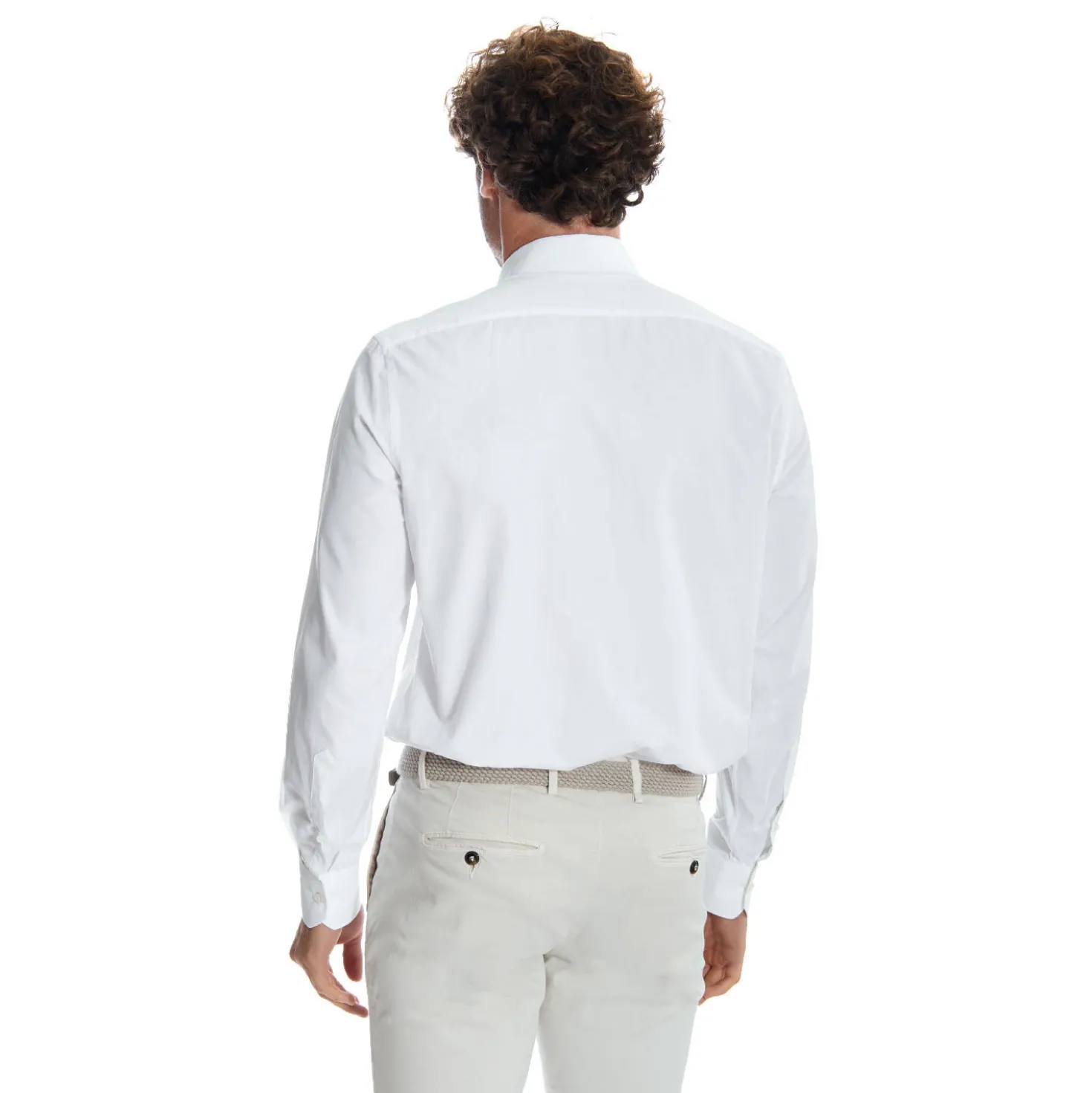 CAMICIA CLASSICA BIANCA REGULAR In cotone popeline