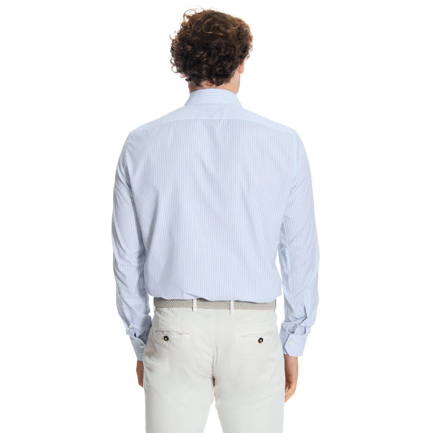 CAMICIA CLASSICA DOPPIA RIGA REGULAR In cotone popeline