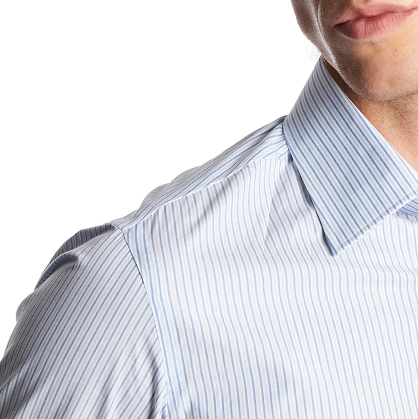 CAMICIA CLASSICA DOPPIA RIGA REGULAR In cotone popeline