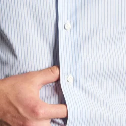 CAMICIA CLASSICA DOPPIA RIGA REGULAR In cotone popeline
