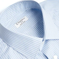 CAMICIA CLASSICA DOPPIA RIGA REGULAR In cotone popeline