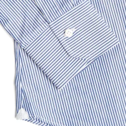 CAMICIA CLASSICA RIGHE BIANCO E BLU REGULAR In cotone popeline