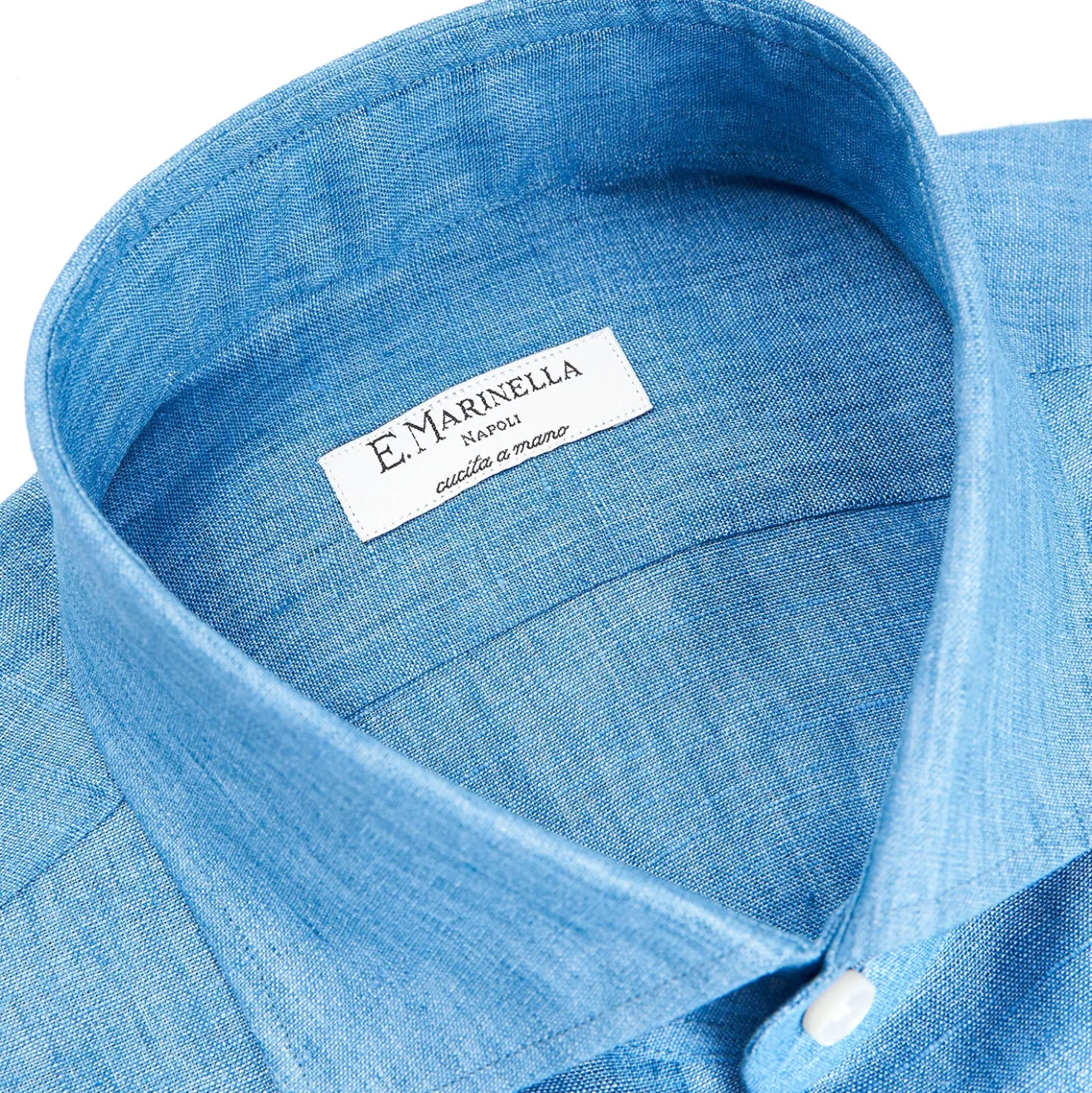 CAMICIA IN LINO BLUETTE Con bottoni in madreperla