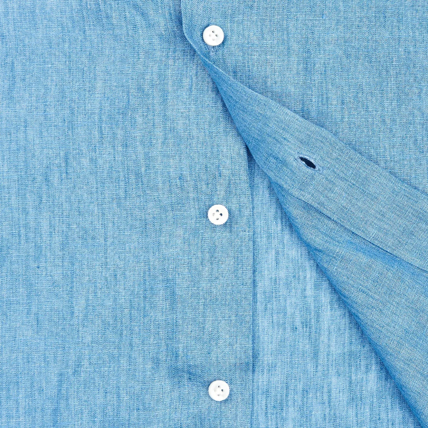 CAMICIA IN LINO BLUETTE Con bottoni in madreperla
