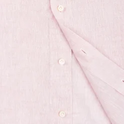 CAMICIA IN LINO LILLA Con bottoni in madreperla