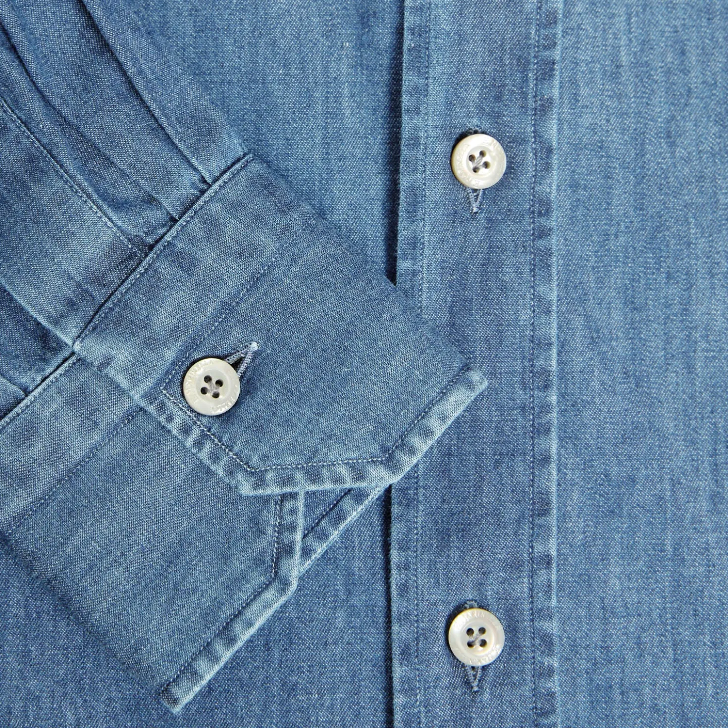 CAMICIA JEANS DELAVE Blu chiaro
