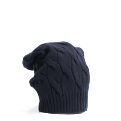 CAPPELLO A TRECCE BLU In lana