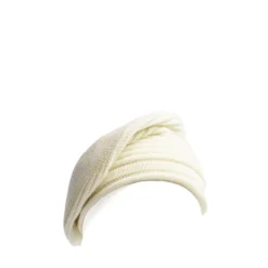 CAPPELLO BASCO A RIGHE BIANCO In cashmere