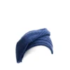 CAPPELLO BASCO A RIGHE BLU In cashmere